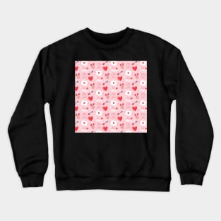 Sweet Valentine's Day Pattern Crewneck Sweatshirt